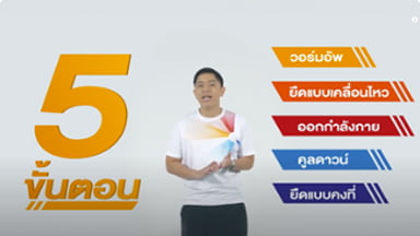 ออกกำลังกายง่ายๆ ด้วย 5 ขั้นตอน